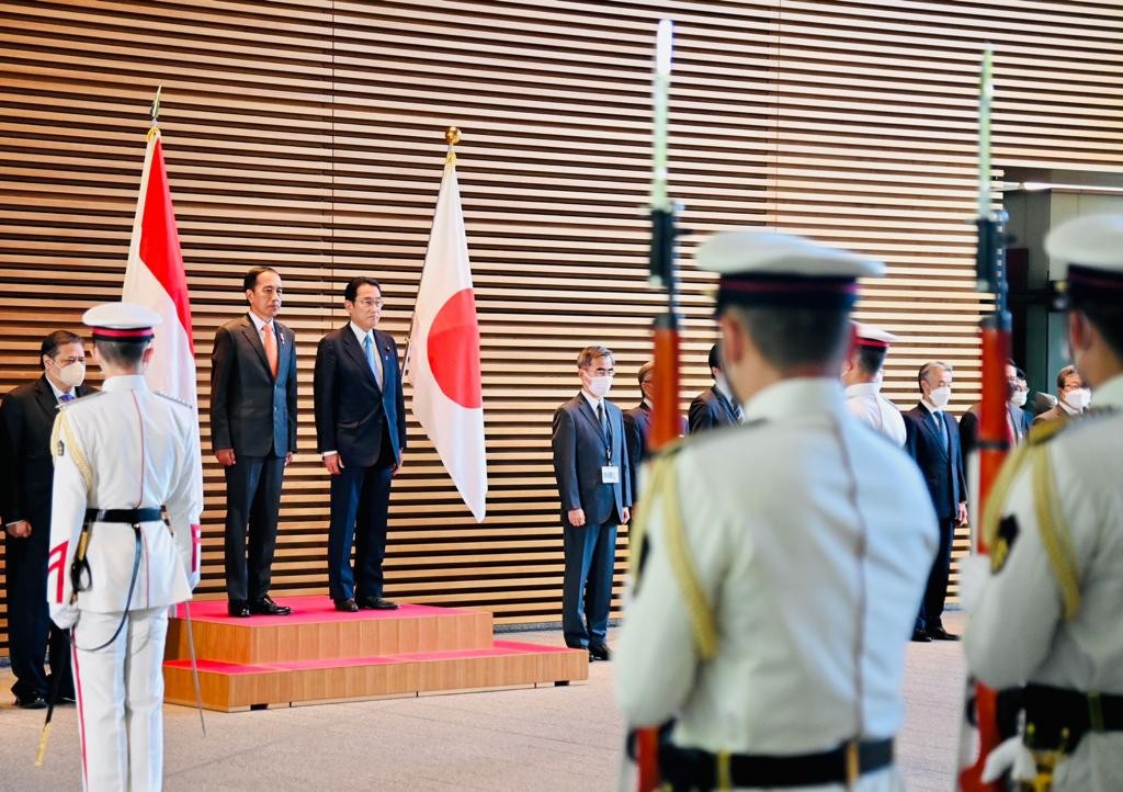 PM Kishida: Pasukan Jepang akan Berlatih Bersama Garuda Shield di Indonesia. (Foto: Biro Pers Setpres)