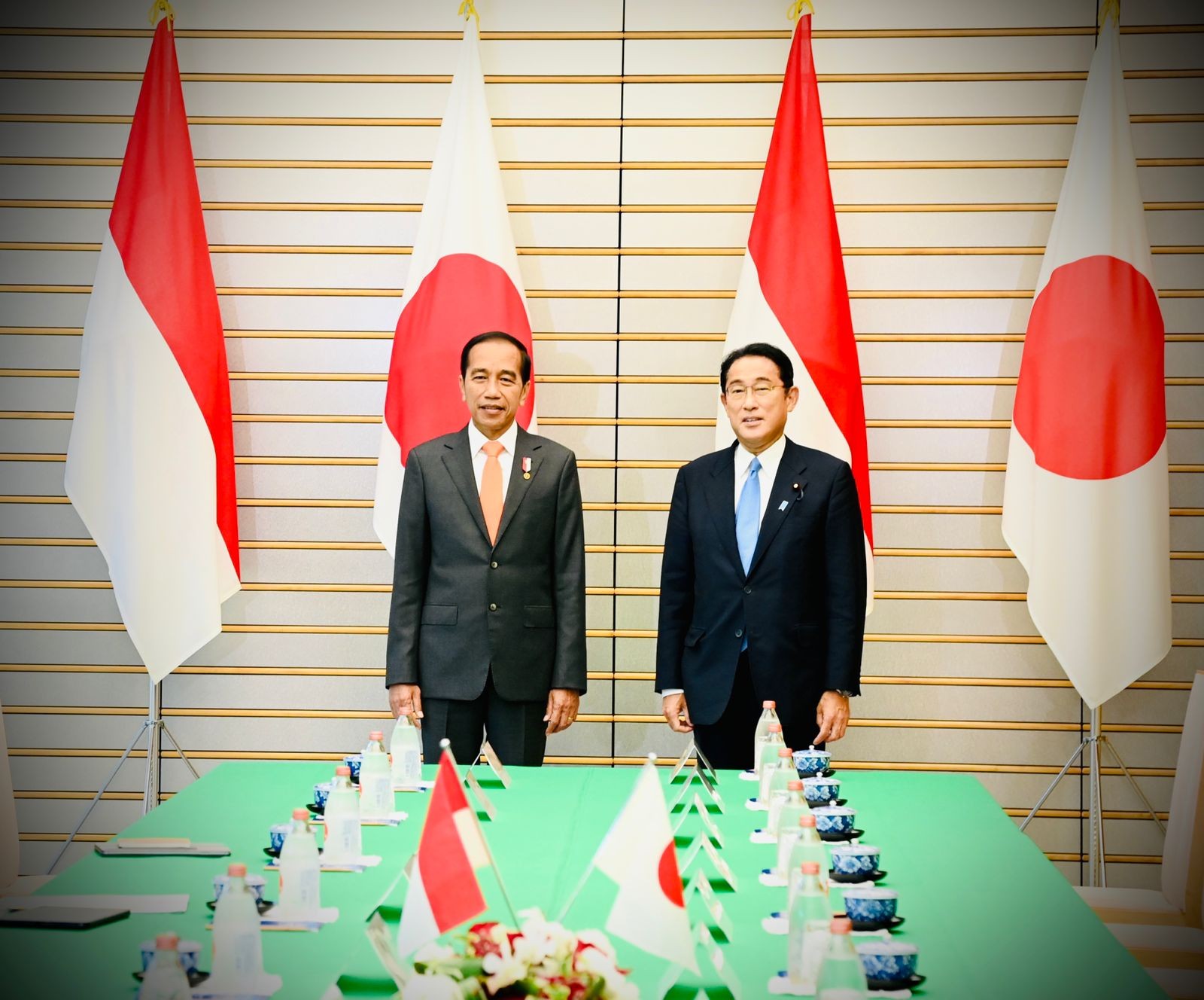 PM Kishida Singgung Wafatnya Shinzo Abe Saat Bertemu Presiden Jokowi. (Foto: Biro Pers Setpres)