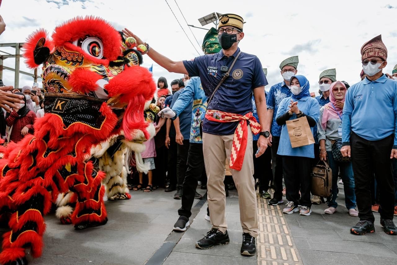 Sandiaga Sebut Desa Wisata Kampung Benua Melayu Laut (BML) Mampu Tarik Banyak Wisatawan  (FOTO:Dok Ist)