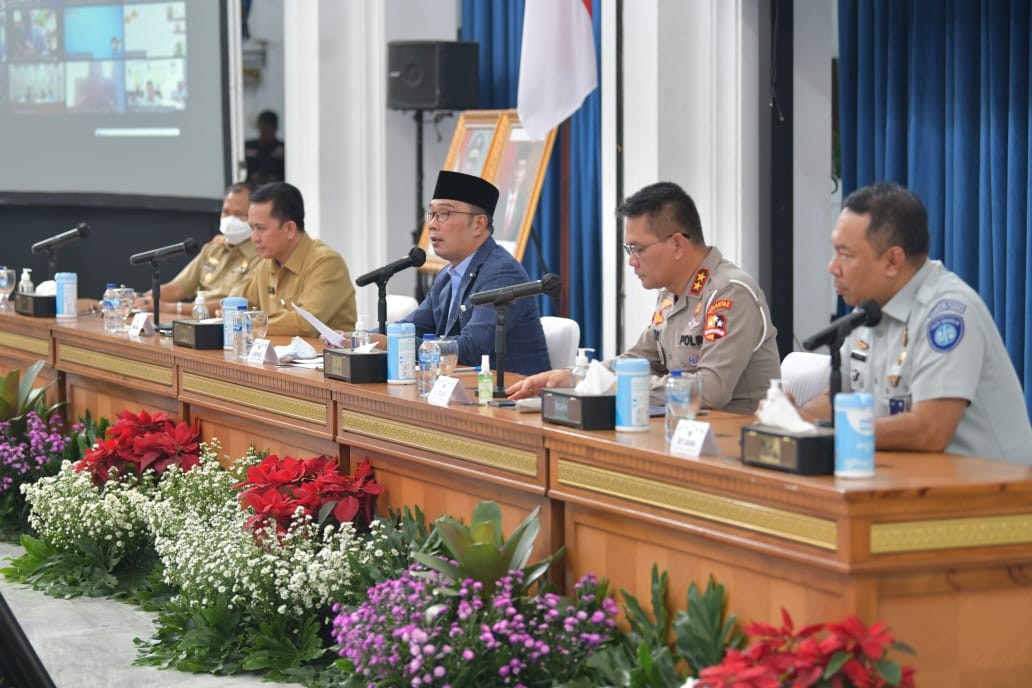 Ridwan Kamil Dukung Data Kendaraan Penunggak Pajak Dihapus. (Foto: MNC Media)