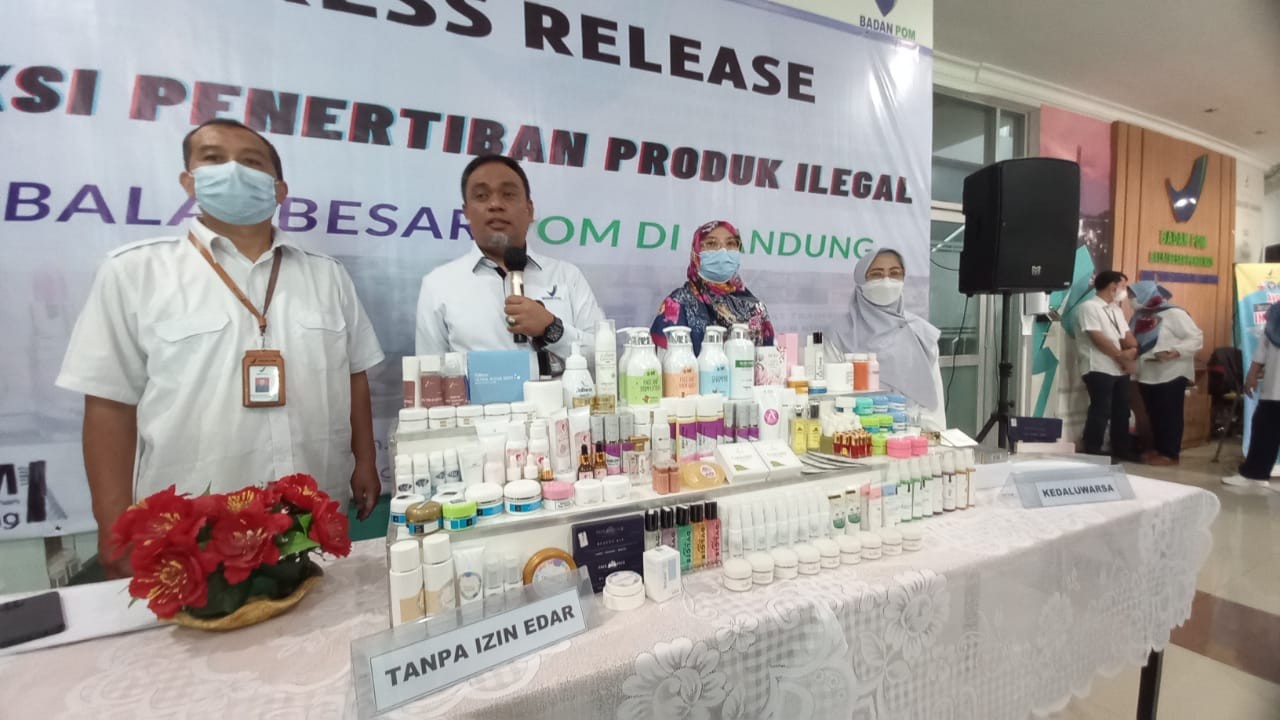 Kosmetik Ilegal Senilai Rp264 Juta Disita BPOM, Terbanyak di Karawang  (Dok.MNC)
