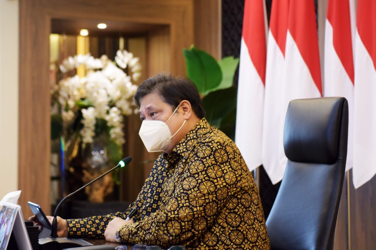 Menko Airlangga: Ekonomi Indonesia Kuartal II 2022 Tumbuh Impresif di Tengah Krisis Global. (Foto: MNC Media)