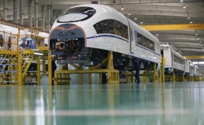 Kereta cepat Jakarta-Bandung resmi dikirim China ke Indonesia. Foto: MNC Media