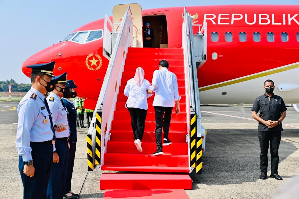 Jokowi Terbang ke Jateng, Hadiri Penutupan ASEAN Para Games XI 2022. (Foto: MNC Media)