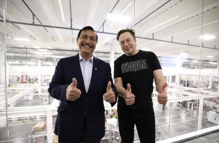 Elon Musk Bilang Begini ke Luhut Usai Bertemu Prabowo di World Water Forum 2024. (Foto MNC Media)