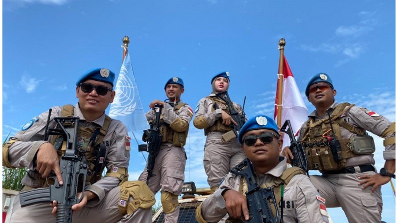 Cek gaji polisi perdamaian PBB yang Jarang Diketahui Orang. (FOTO : MNC Media)