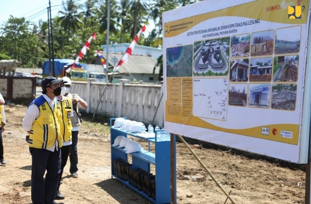 Kementerian PUPR Habiskan Rp114,7 Miliar Bangun Infrastruktur Air Minum di Tanjung Lesung  (Foto: Ist)
