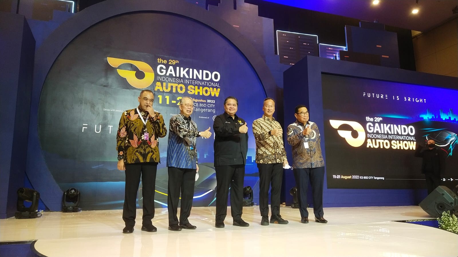 Buka GIIAS 2022, Menko Airlangga: Masa Depan Industri Otomotif RI Cerah (FOTO: Dok MNC Media)