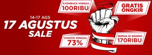 5 Ide Promo 17 Agustus 2022 Online yang Bisa Tingkatkan Penjualan. (Foto: Shopee.co.id)