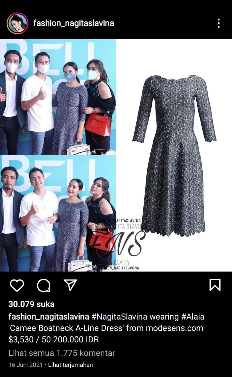 Outfit Nagita Slavina Termahal