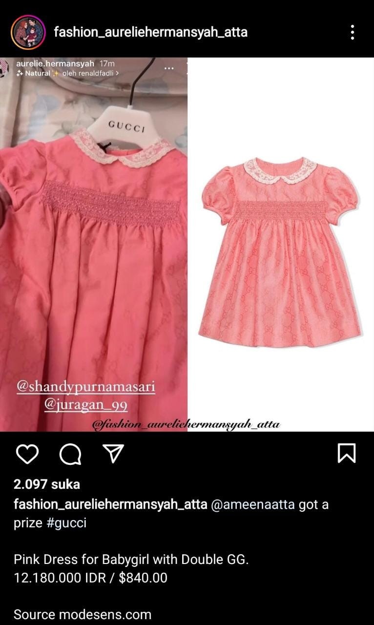 Outfit Termahal Baby Ameena Atta