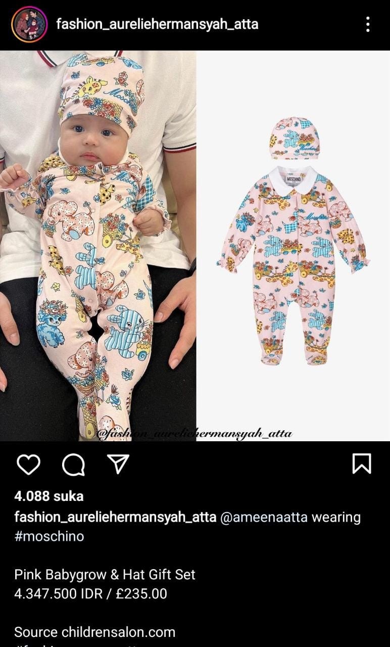 Outfit Termahal Baby Ameena Atta