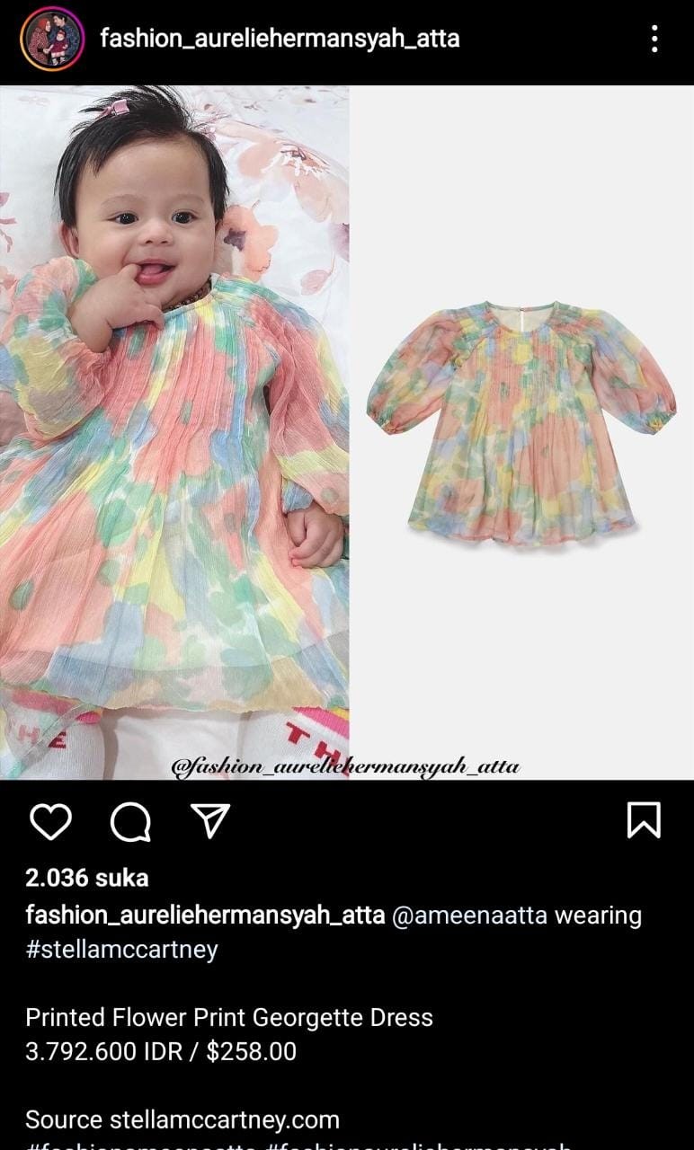 Outfit Termahal Baby Ameena Atta