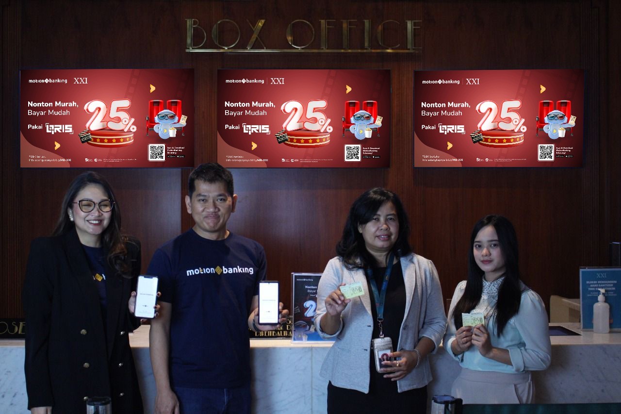 Cinema XXI Perkuat Pembayaran NonTunai Bersama dengan MotionBanking. (Foto: MNC Media)