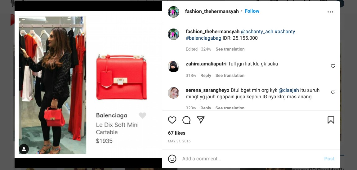 Koleksi Tas Mewah Ashanty
