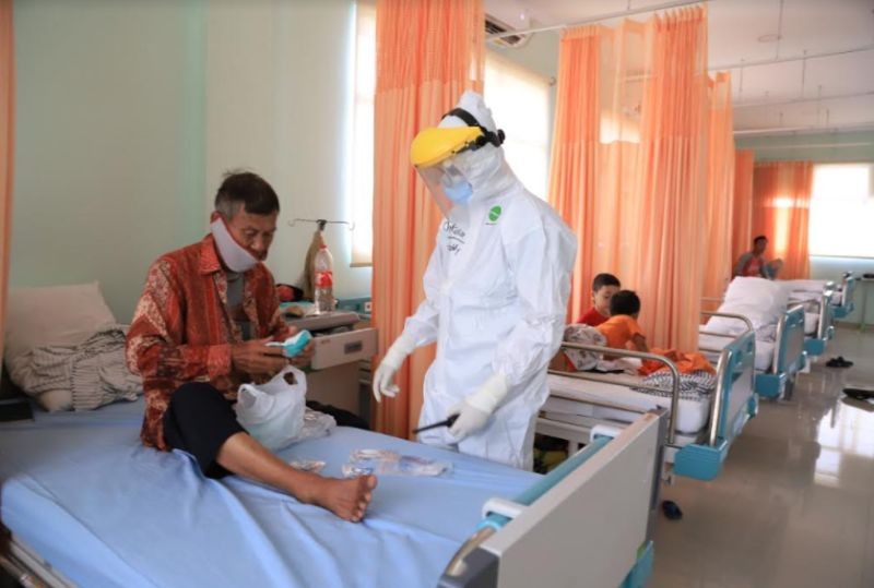 Tingkat kesembuhan kasus Covid-19 terus mengalami tren peningkatan.