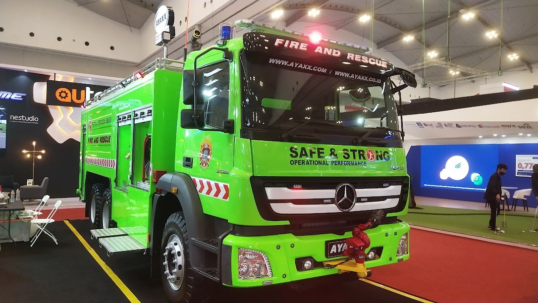 Mejeng di GIIAS 2022, Mobil Damkar Dibanderol Rp3,9 Miliar (Foto: Tangguh Yudha/ MNC Media)