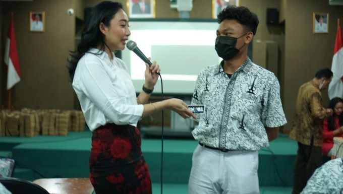 Suasana sosialisasi dan edukasi terkait gadget di SMAN 68 Jakarta. Foto: MNC Media