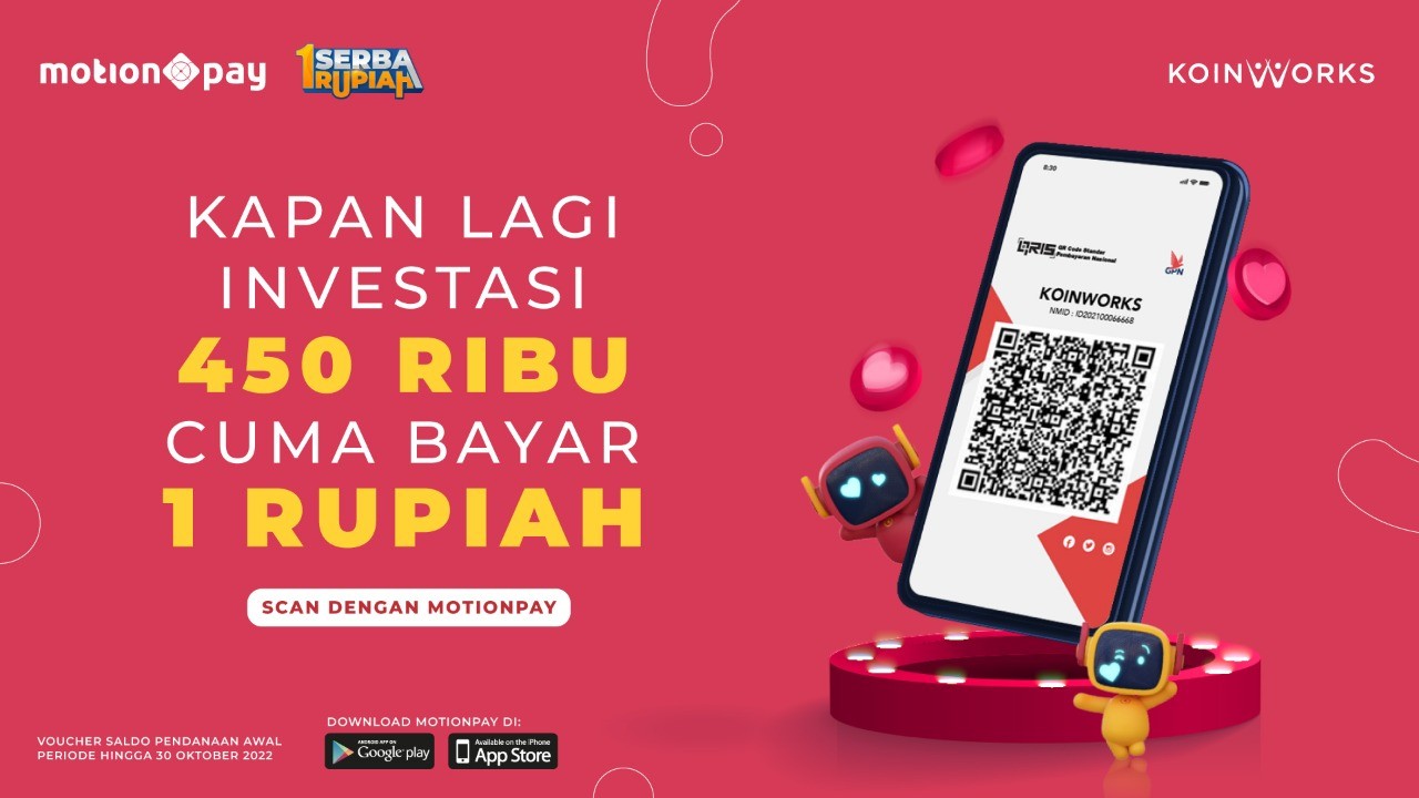Hanya Bayar Rp1 di MotionPay, Pengguna Baru KoinWorks Raih Pendanaan Awal Rp450 Ribu  (FOTO:MNC Media)