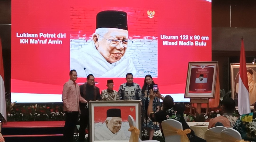 Lukisan Potret Wapres Ma'ruf Laku Dilelang Rp1,5 Miliar (Dok.MNC)