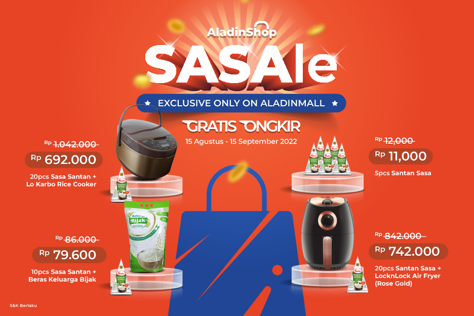 Buruan Dapatkan Bundling Sasa dan Produk Elektronik hanya di AladinMall by Mister Aladin (FOTO:MNC Media)