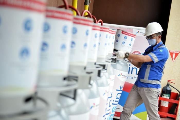 Pertamina Jangkau Pelanggan melalui Gaslink di Wilayah Nonpipa. (Foto: MNC Media)