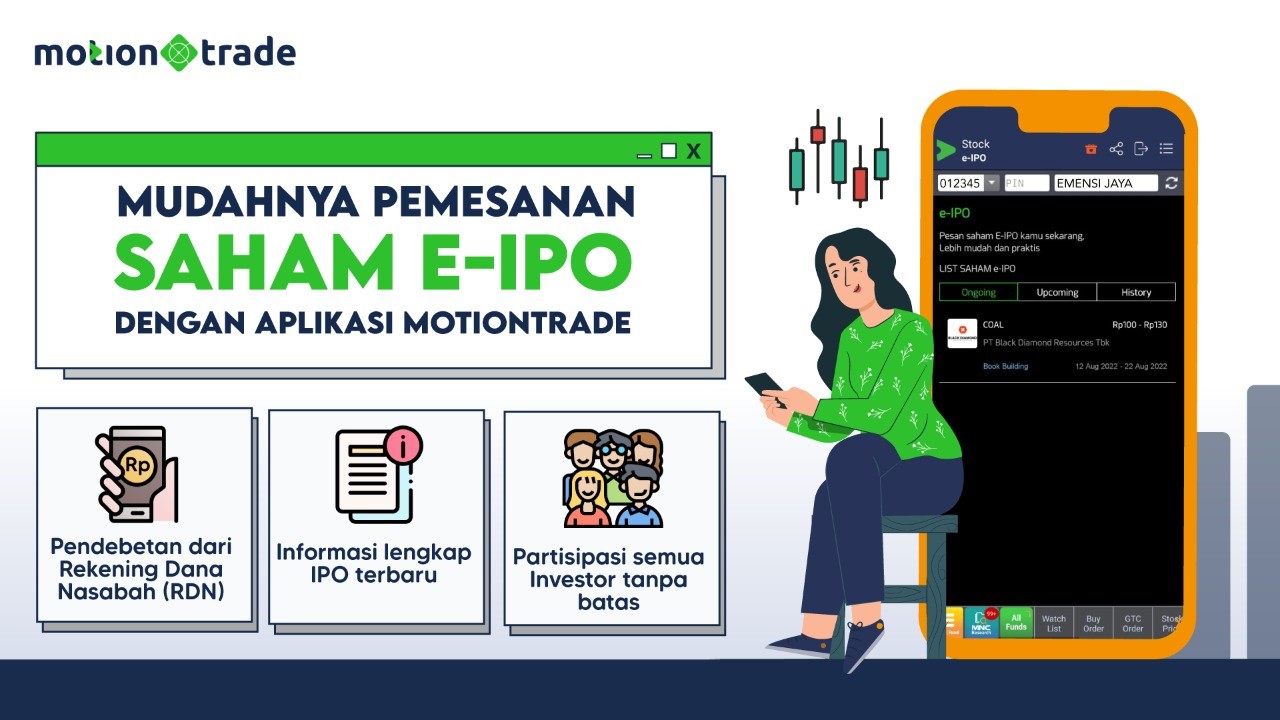Pesan Saham e-IPO dengan Aplikasi MotionTrade, Yuk! Dijamin Lebih Praktis. Foto: MNC Media