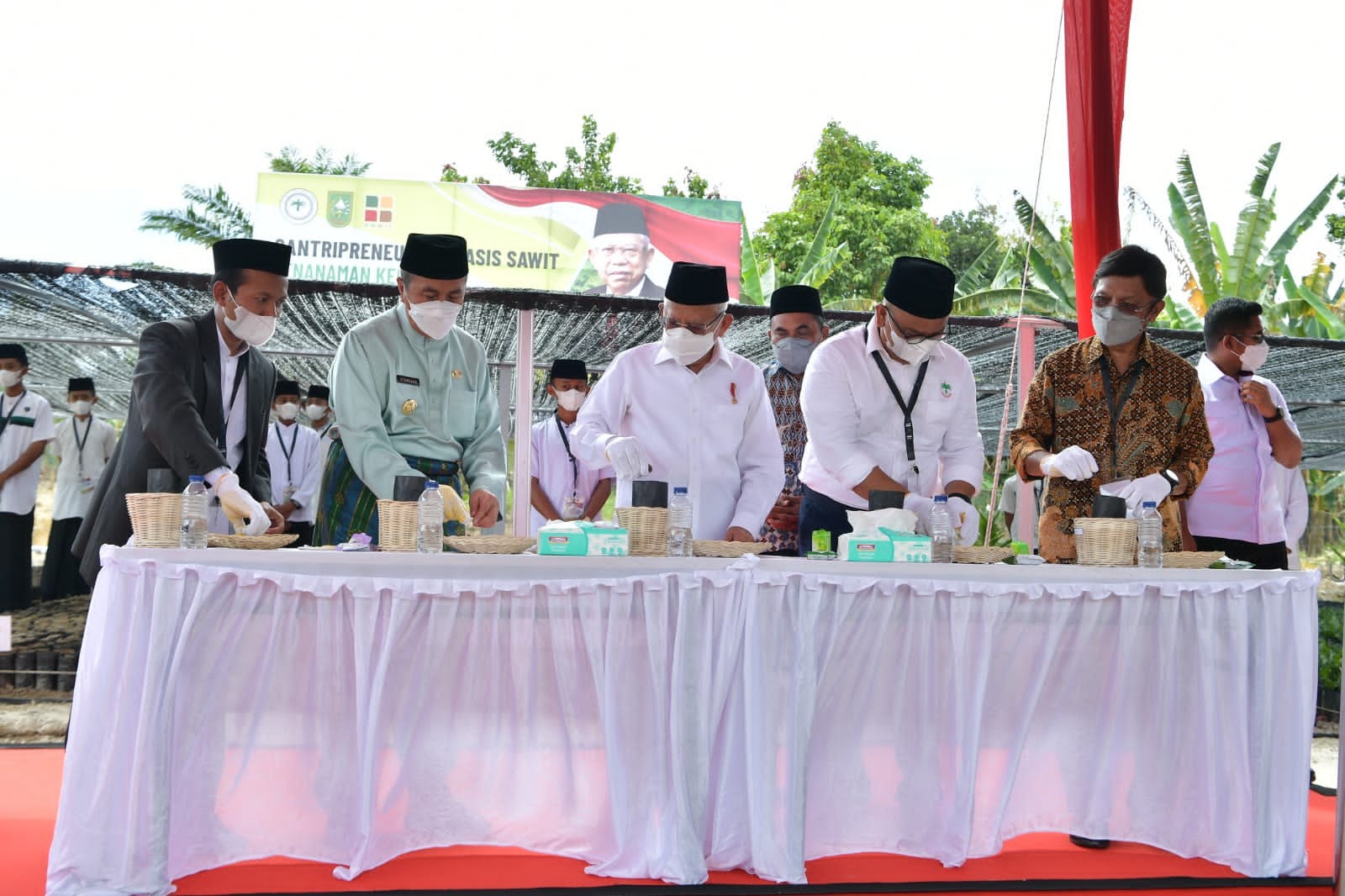 Wapres Tinjau Santripreneur Berbasis Sawit di Pekanbaru (Dok.MNC)