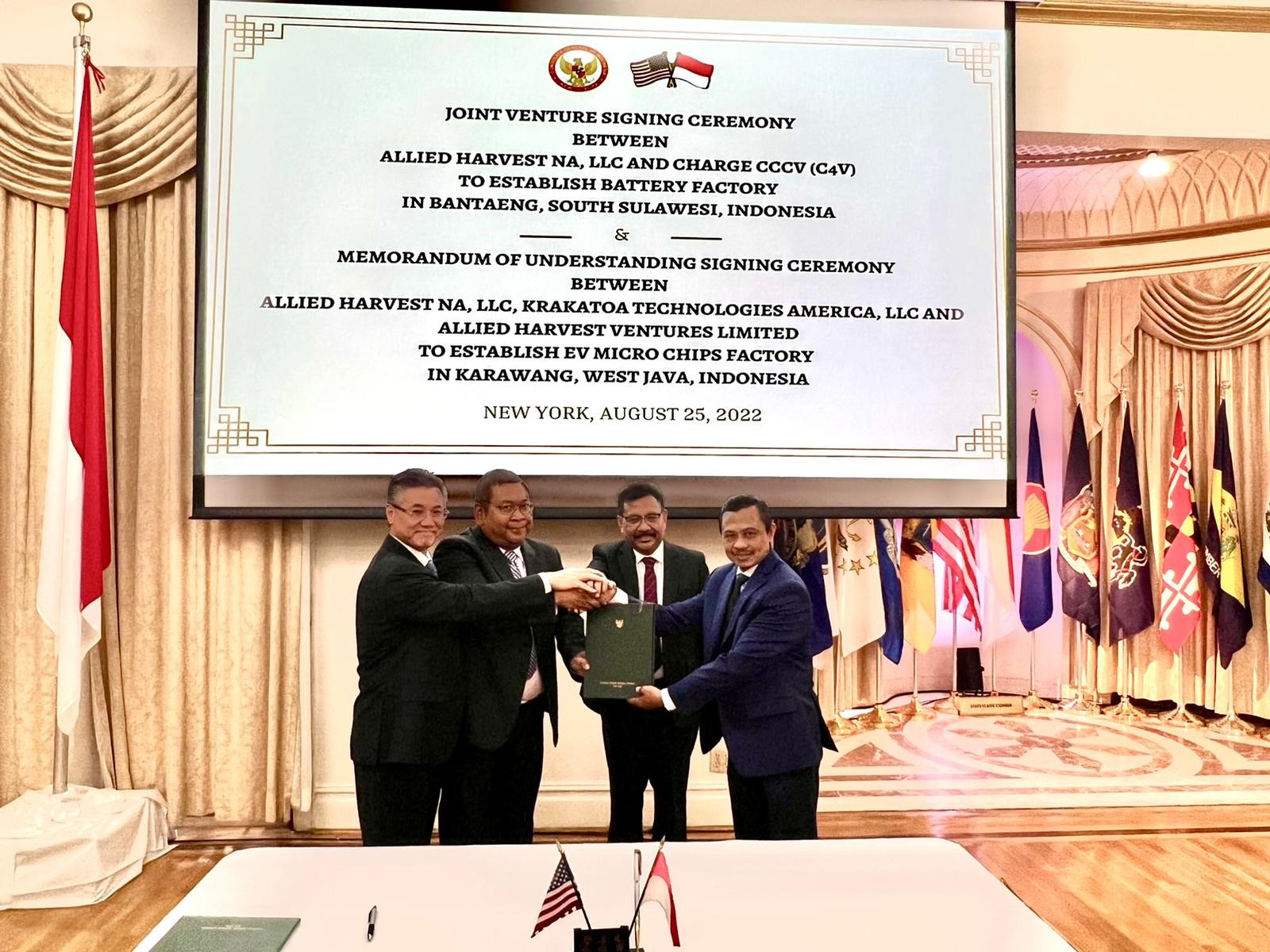 Dukung Kendaraan Listrik, Perusahaan AS Sepakati Pembangunan Pabrik Baterai dan Micro Chip di RI
