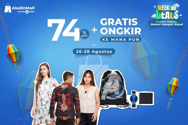 Gajian Tiba, Waktunya Melipir ke AladinMall by Mister Aladin! Ada Diskon hingga 74%! (Foto: MNC Media)