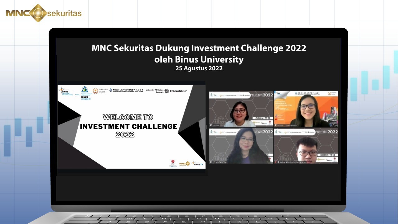MNC Sekuritas Dukung Kompetisi Pasar Modal Investment Challenge 2022 di Binus University (FOTO:MNC Media)