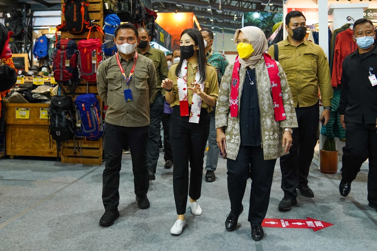 Wamenparekraf Angela Ajak Pecinta Adventure Kunjungi DXI dan Indofest 2022  (FOTO: MNC Media)