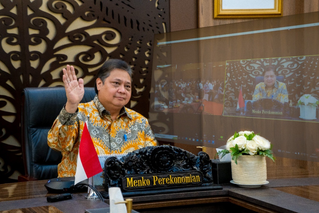 Airlangga Apresiasi Antusias Pemda Jatim Manfaatkan Program Kartu Prakerja (FOTO:Dok Ist)