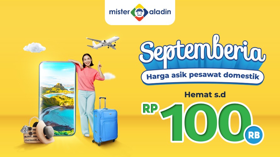 Diskon Tiket Pesawat hingga Rp100.000 di Mister Aladin, Ini Caranya (Dok.MNC)