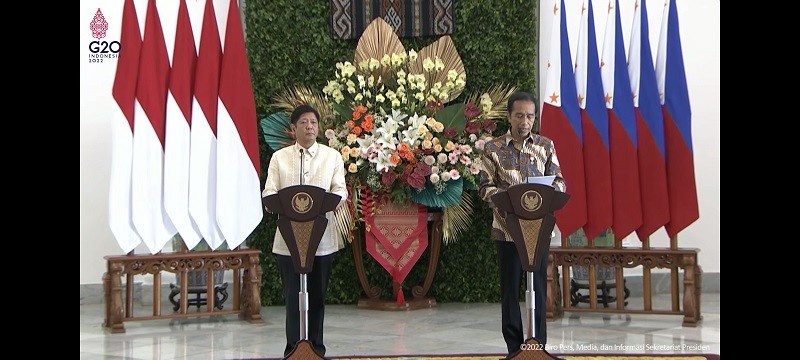 Jokowi dan Presiden Filipina Sepakat Kerja Sama Dagang hingga Keamanan Perbatasan. (Foto: Raka Dwi Novianto/MNC Media)