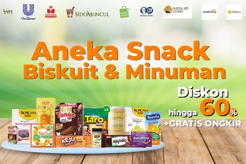 Ini Cara Dapat Diskon Aneka Snack hingga 60 Persen Plus Gratis Ongkir. (Foto: MNC Media)