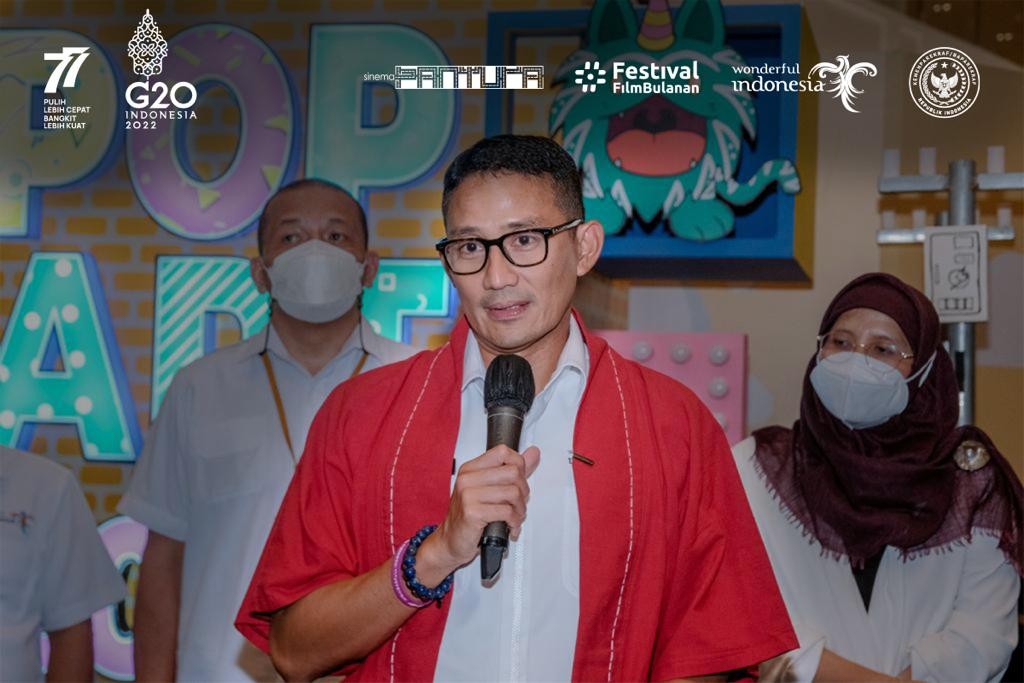 Menangkan Festival Film Bulanan, Sandiaga Acungi Jempol Sineas Pontianak dan Makassar (Foto: MNC Media)