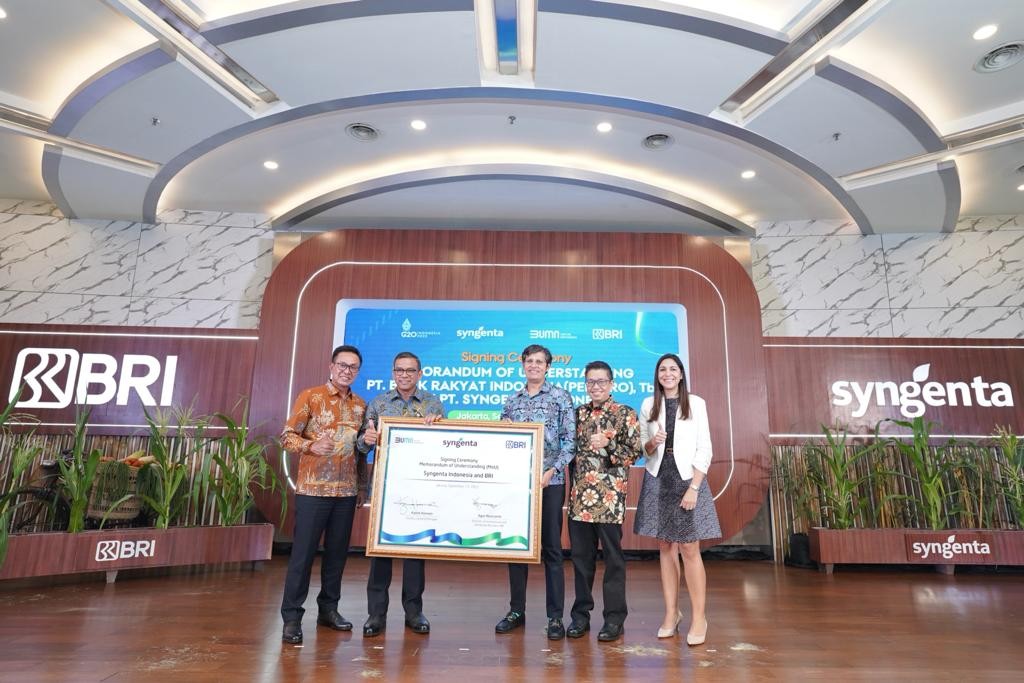 Dukung Pembiayaan Petani, BRI Kolaborasi dengan Syngenta Indonesia melalui CENTRIGO™ Farming Ecosystem. (Foto: BRI/Adv)
