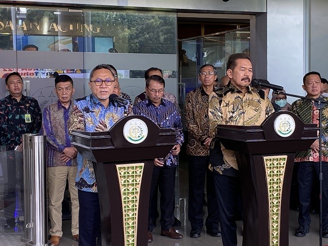 Mendag Gaet Kejagung Atasi Sengkarut Minyak Goreng hingga Harga Pangan. (Foto: Advenia Elisabeth/MNC Media)