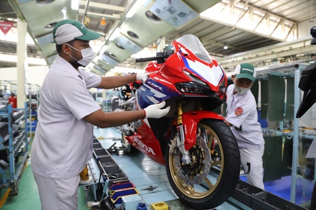 Baru Diluncurkan, Honda Bidik Penjualan New CBR250RR 2.500 Unit Setahun (Foto: MNC Media)