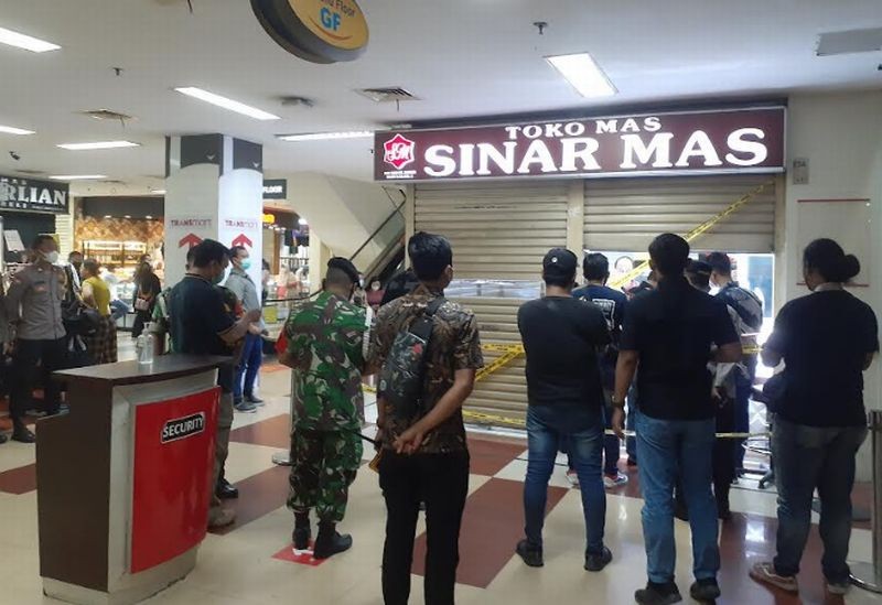 Perampokan Toko Emas di BSD Tangerang, Pemilik Rugi Rp357 Juta (Foto: MNC Media)