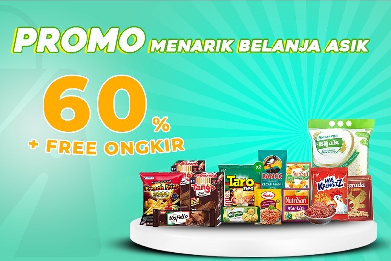 Belanja Makanan dan Minuman Diskon hingga 60 Persen di AladinMall (Foto: MNC Media).