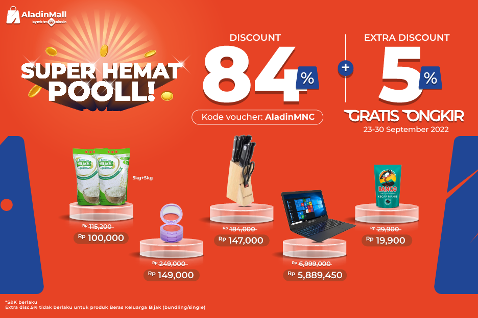 Kunjungi Booth AladinMall, Ada Diskon hingga 84 Persen dan Gratis Ongkir (FOTO: MNC Media)