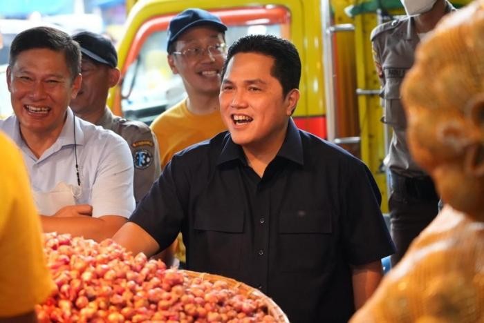 BUMN Gelar Pasar Murah, Erick Thohir: Semoga Meringankan Beban Rakyat. (Foto: MNC Media)