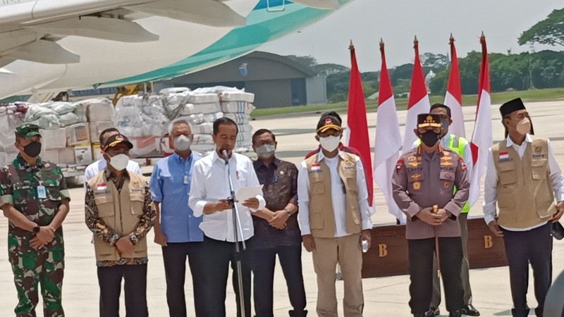 Jokowi Lepas Bantuan Senilai USD1 Juta bagi Korban Banjir-Longsor di Pakistan (Dok.Ist)