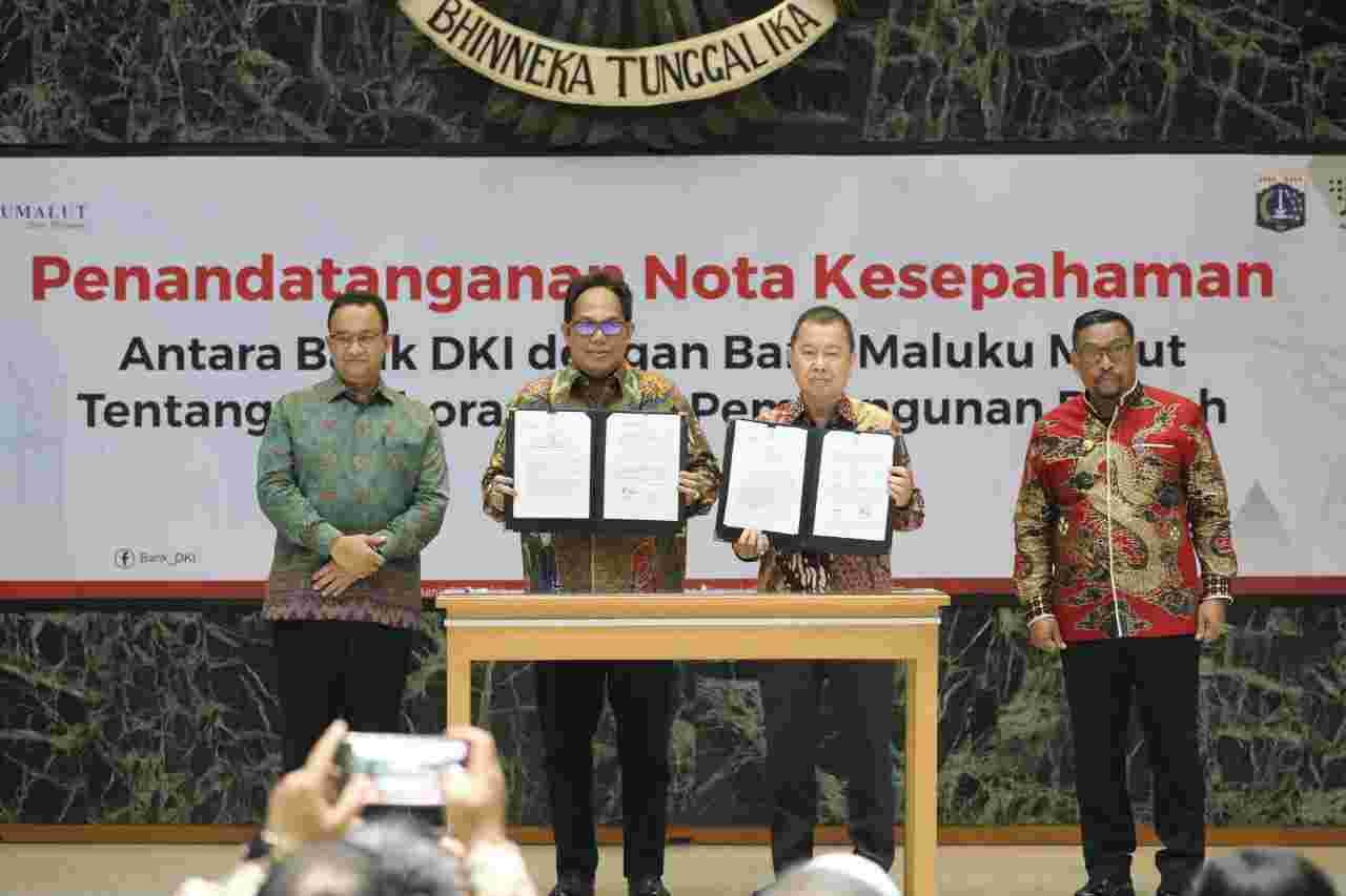 Jalankan POJK, Bank DKI dan Bank Maluku-Malut Bentuk KUB. (Foto: MNC Media)