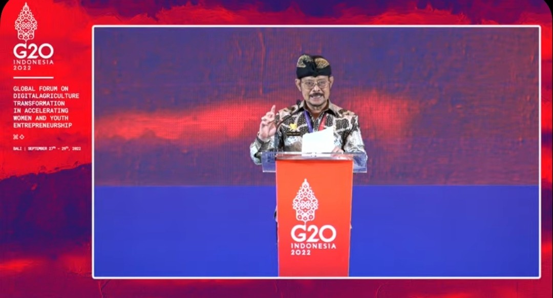 Mentan Bahas Ancaman Krisis Pangan pada 2023 dalam Pertemuan G20. (Foto: MNC Media)