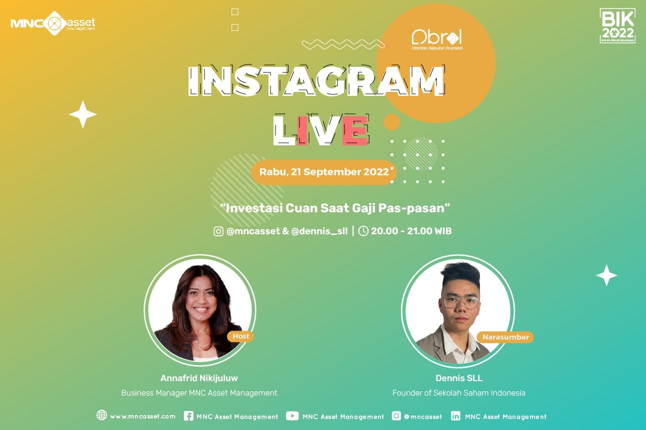 Gaji Pas-Pasan, Mau Investasi? Simak IG Live MNC Asset X Dennis SLL (Dok.MNC)