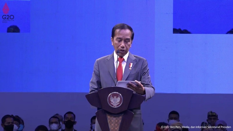 Buka WCCE di Bali, Jokowi: Sektor Ekraf Paling Tahan Banting saat Pandemi (Dok.setpres/okezone)