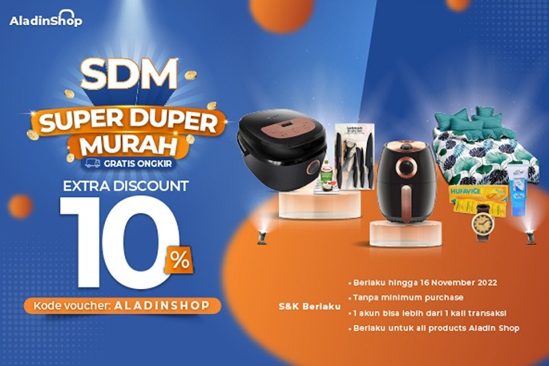 Berburu Diskon di Promo Super Duper Murah AladinMall, Ada Produk Apa Saja? (Foto: MNC Media).